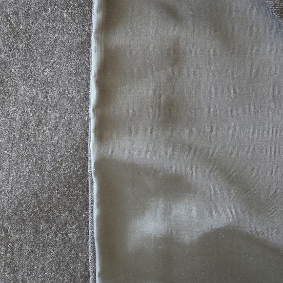 VINTAGE Harve Benard Dark Gray Sleeveless Dress 100% Wool Size 8 - Picture 6 of 10